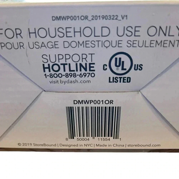 New Dash Pumpkin Mini Nonstick Waffle Maker Great For Fun Fall Breakfasts NIB - Picture 6 of 10